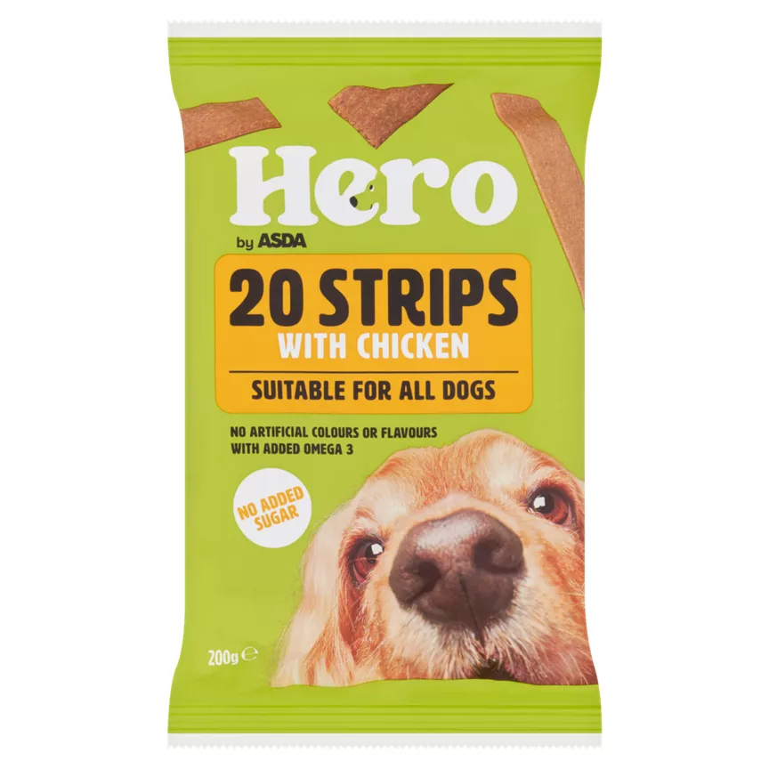 Hero by ASDA 20 Strips With Chicken 200g