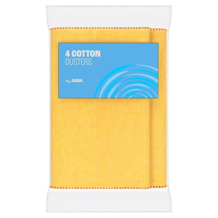 ASDA 4 100% Cotton Dusters