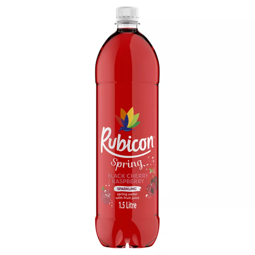 Rubicon Spring Black Cherry Raspberry Sparkling Spring Water Drink - Image 1