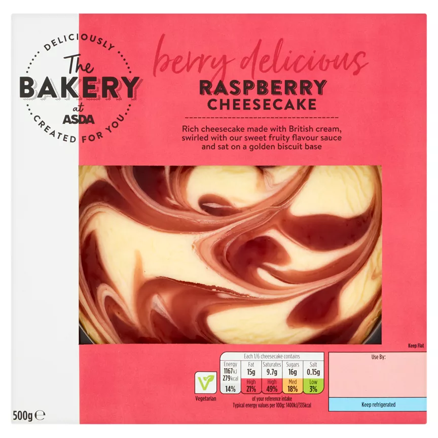 The BAKERY at ASDA Raspberry Cheesecake