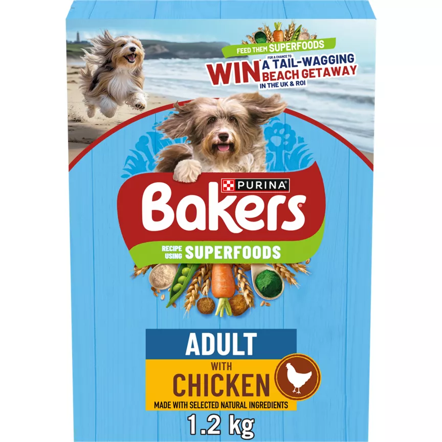 Bakers Superfoods Chicken with Vegetables Dry Dog Food 1.2kg