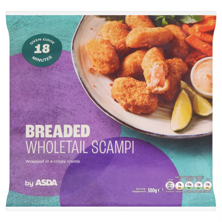 ASDA Breaded Wholetail Scampi