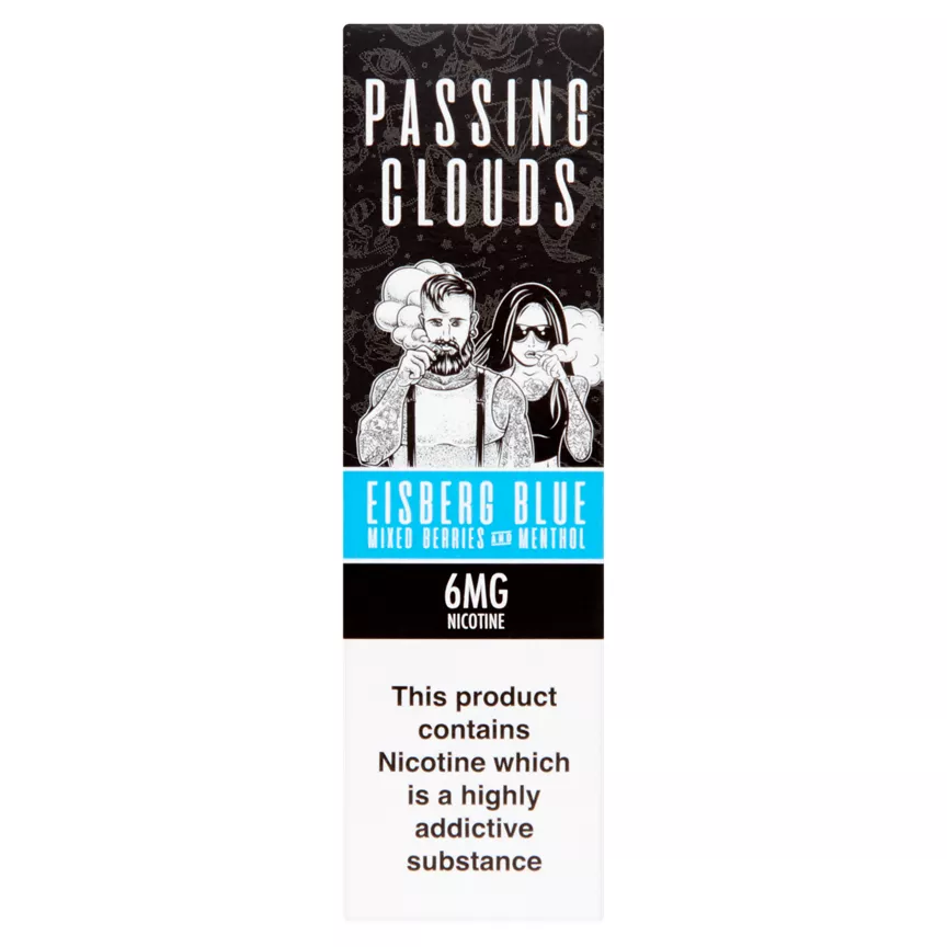 Passing Clouds Eisberg Blue Mixed Berries and Menthol 6mg Nicotine