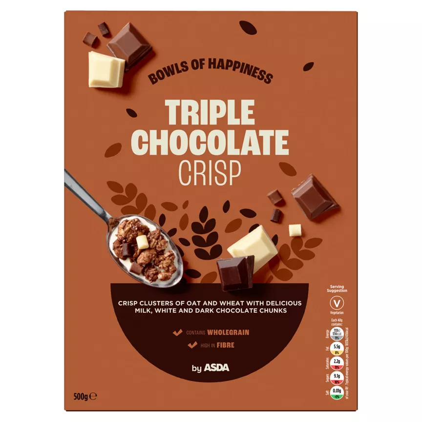 ASDA Triple Chocolate Crisp 500g