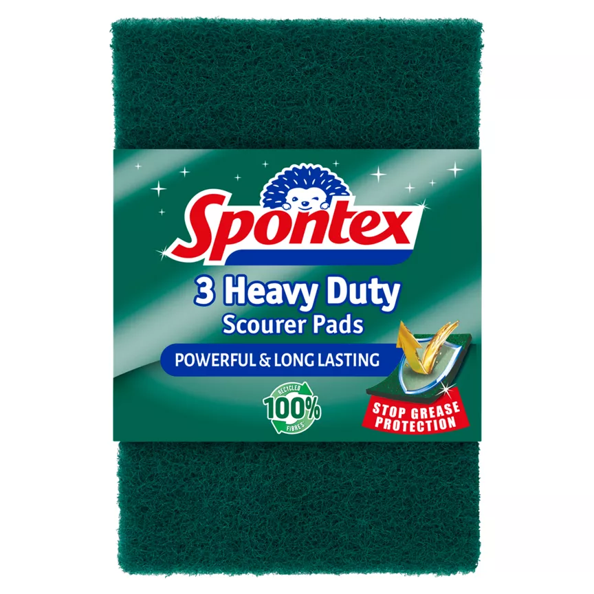 Spontex 3 Heavy Duty Scourer Pads