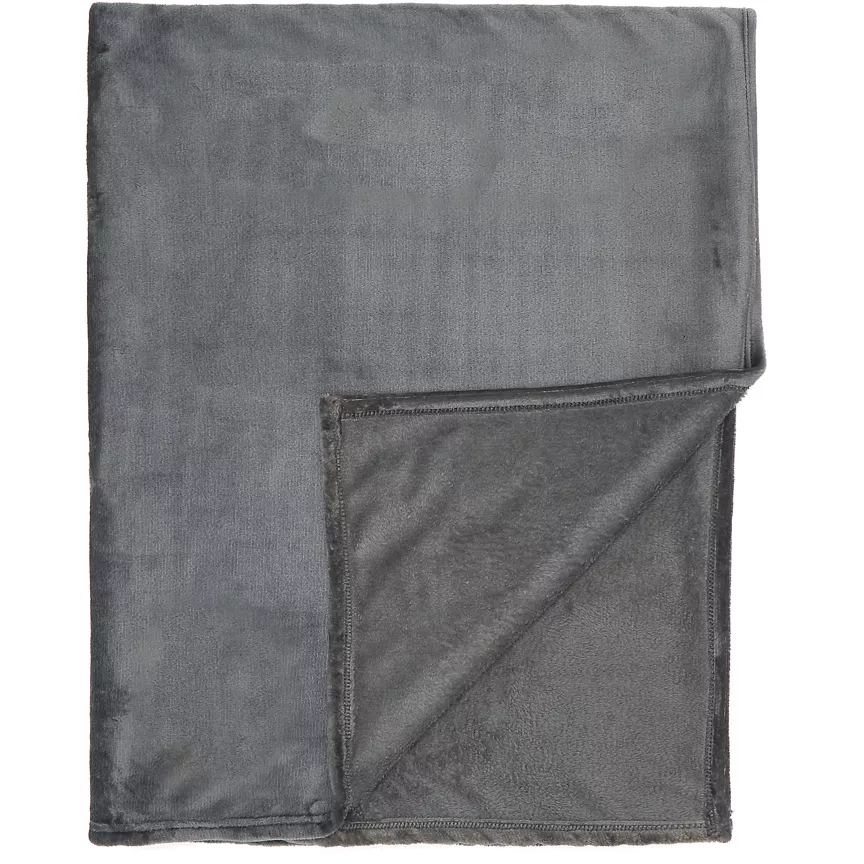 George Home Grey Super Soft Throw