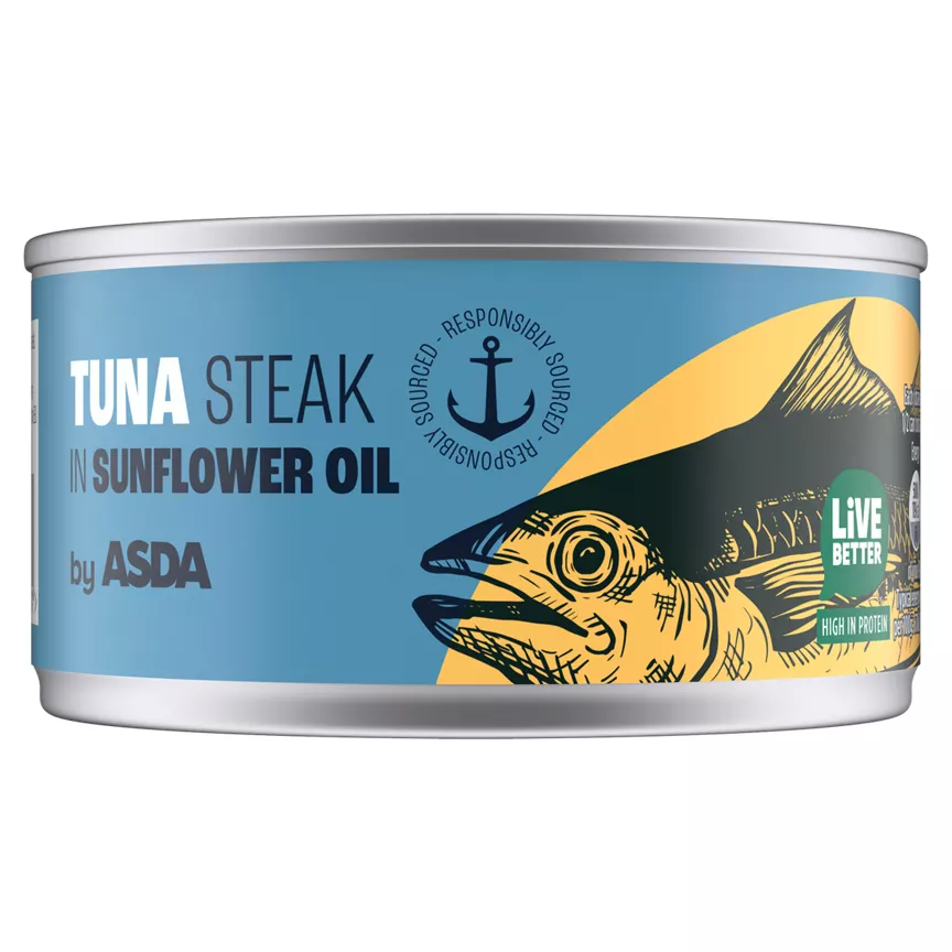 ASDA Tuna Steak in Sunflower Oil 198g
