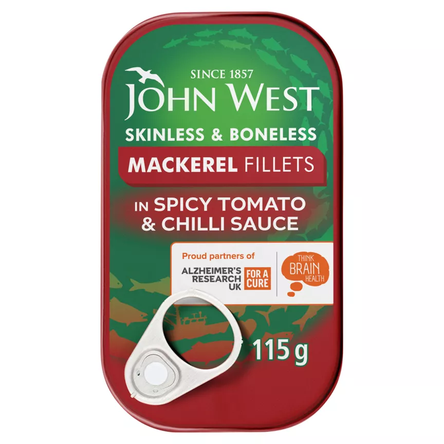 John West Mackerel Fillets in Spicy Tomato & Chilli Sauce