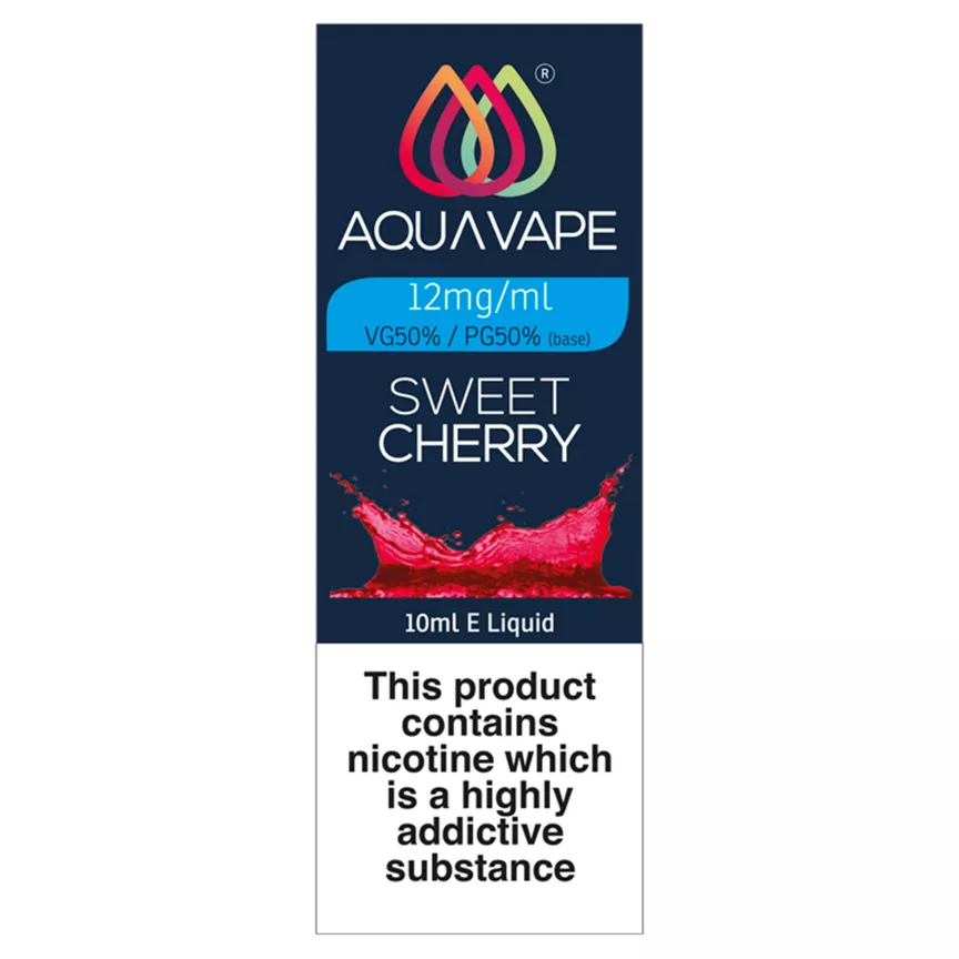 Aqua Vape Sweet Cherry E-Liquid 12mg