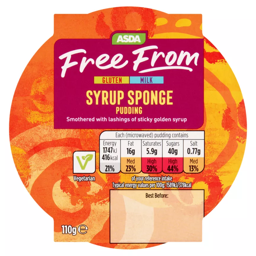 ASDA Free From Syrup Sponge Pudding