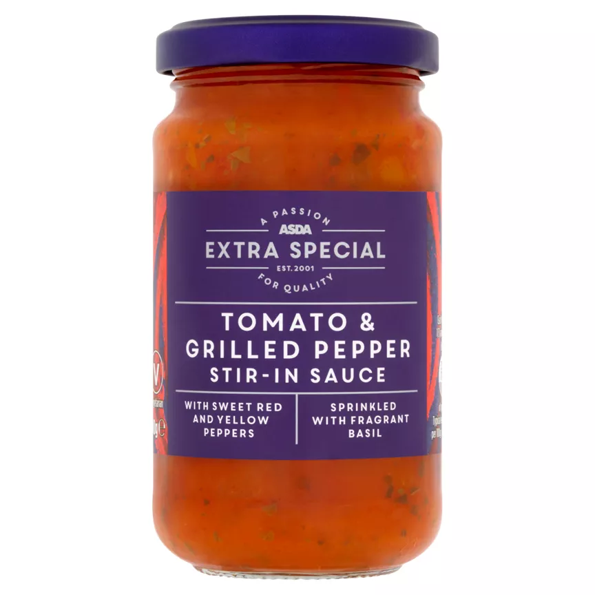 ASDA Extra Special Tomato & Grilled Pepper Stir-In Pasta Sauce