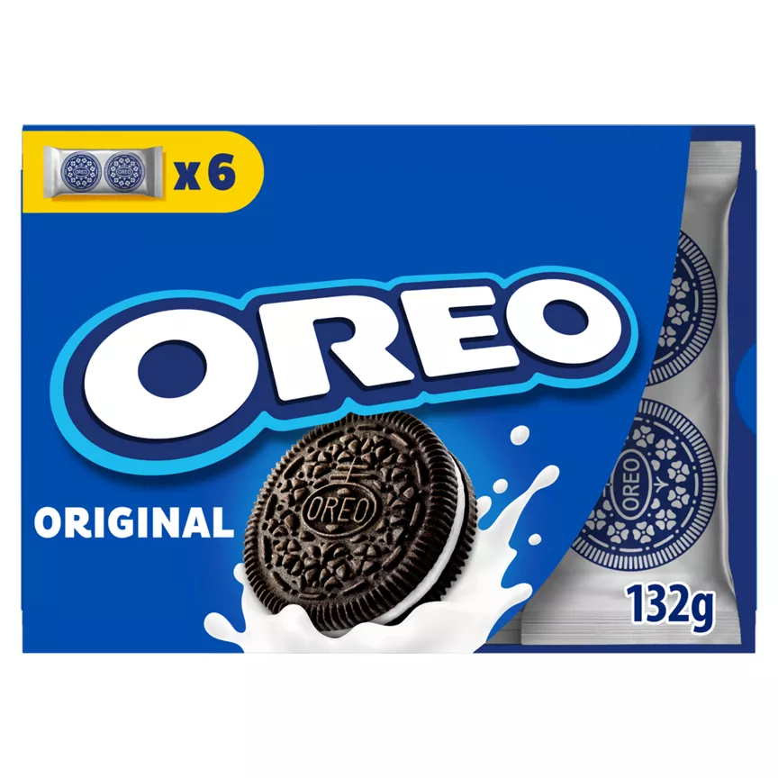 Oreo Original Vanilla Biscuit 6 Snack Packs