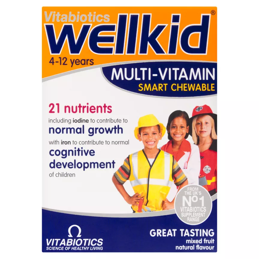 Vitabiotics WellKid Multi-Vitamin Smart Chewable 4-12 Years Chewable Tablets
