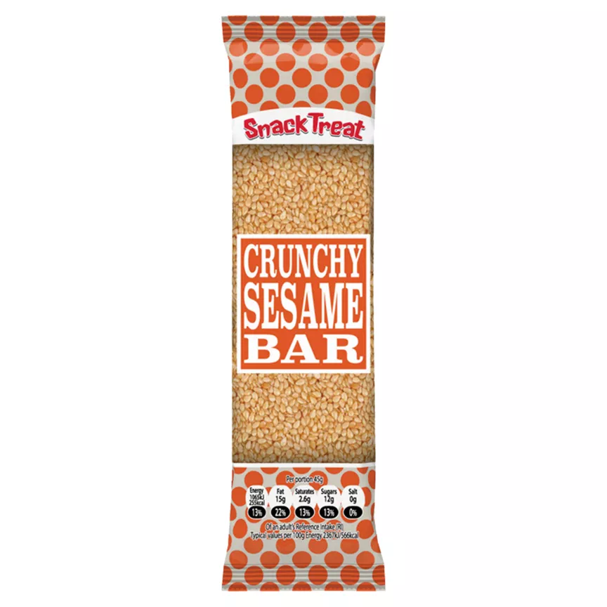 Snack Treat Crunchy Sesame Bar