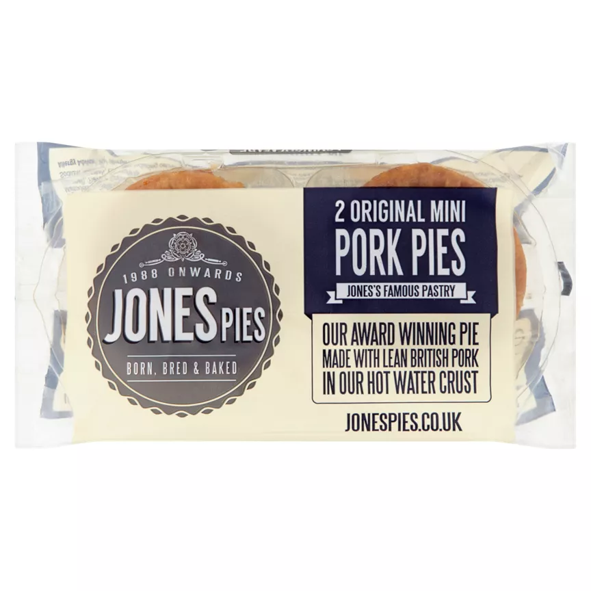 Jones Pies 2 Original Mini Pork Pies