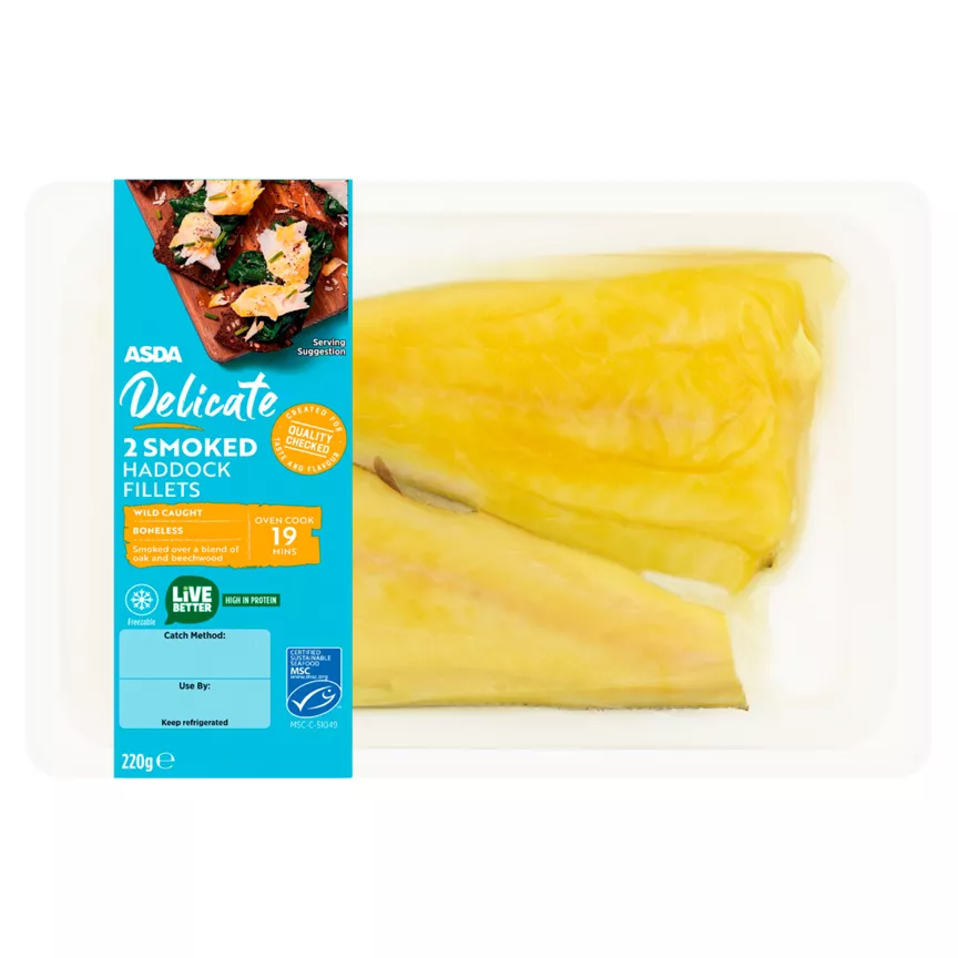ASDA 2 Smoked Haddock Fillets
