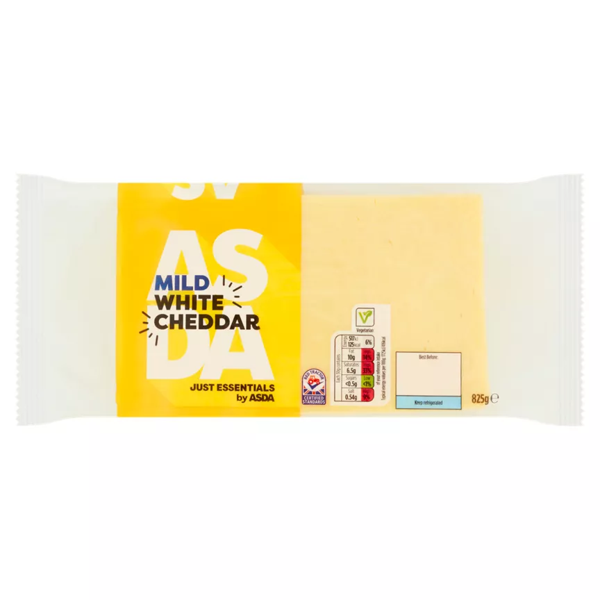 JUST ESSENTIALS by ASDA Mild White Cheddar 825g