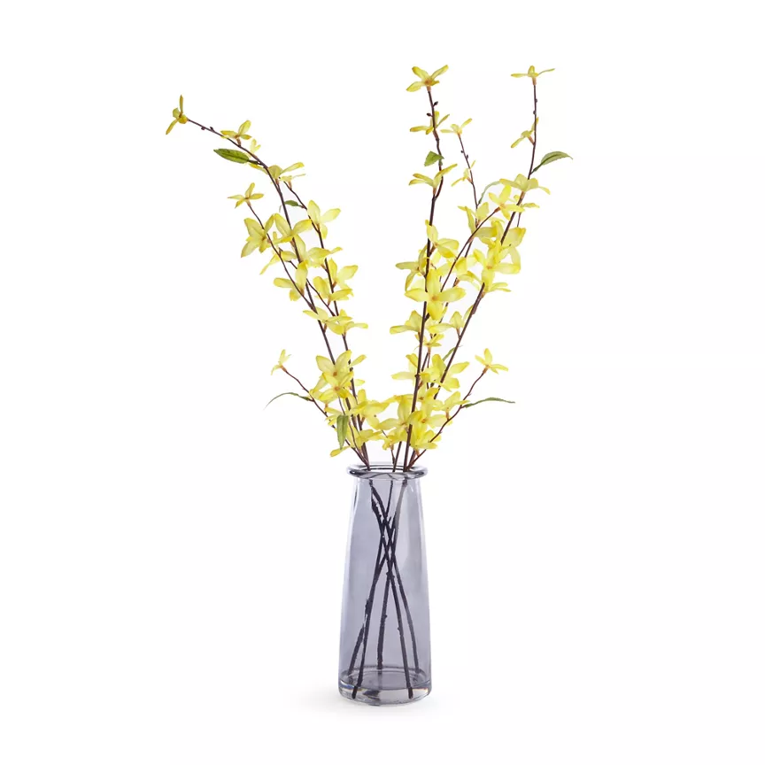 George Home Yellow Faux Flowers In Bottle