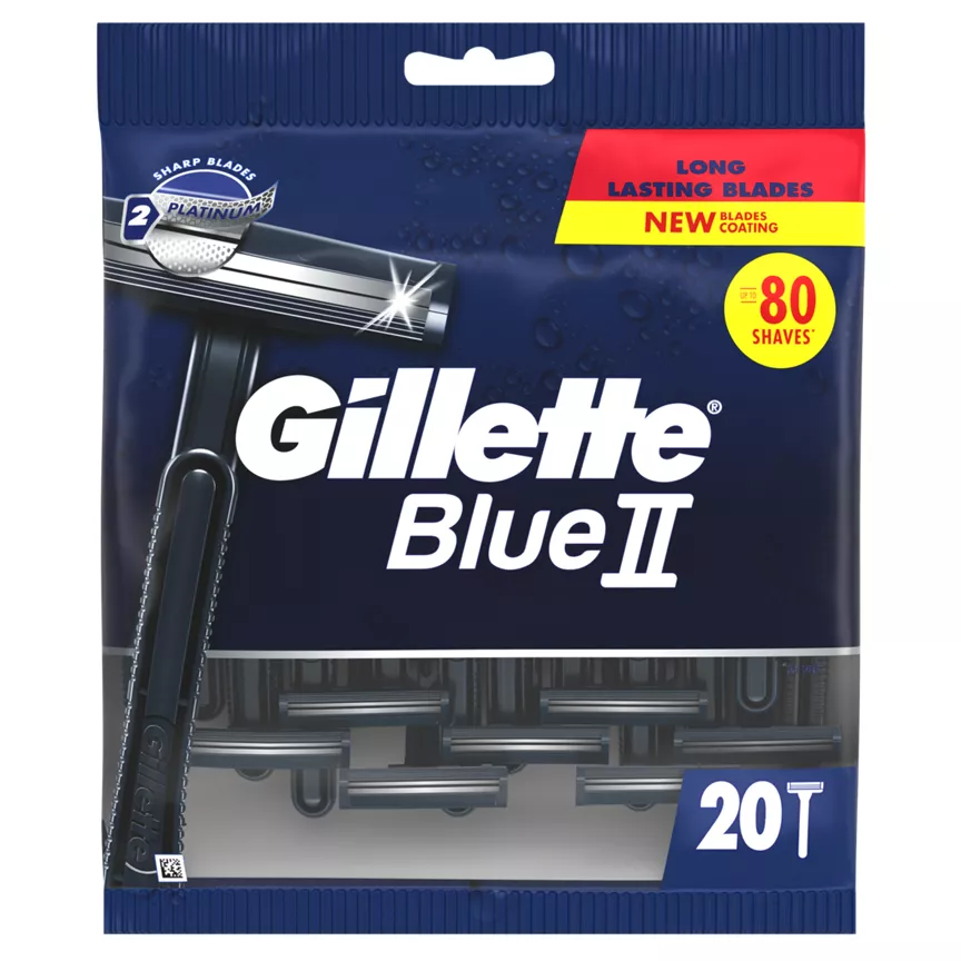 Gillette BlueII Men's Disposable Razors x20