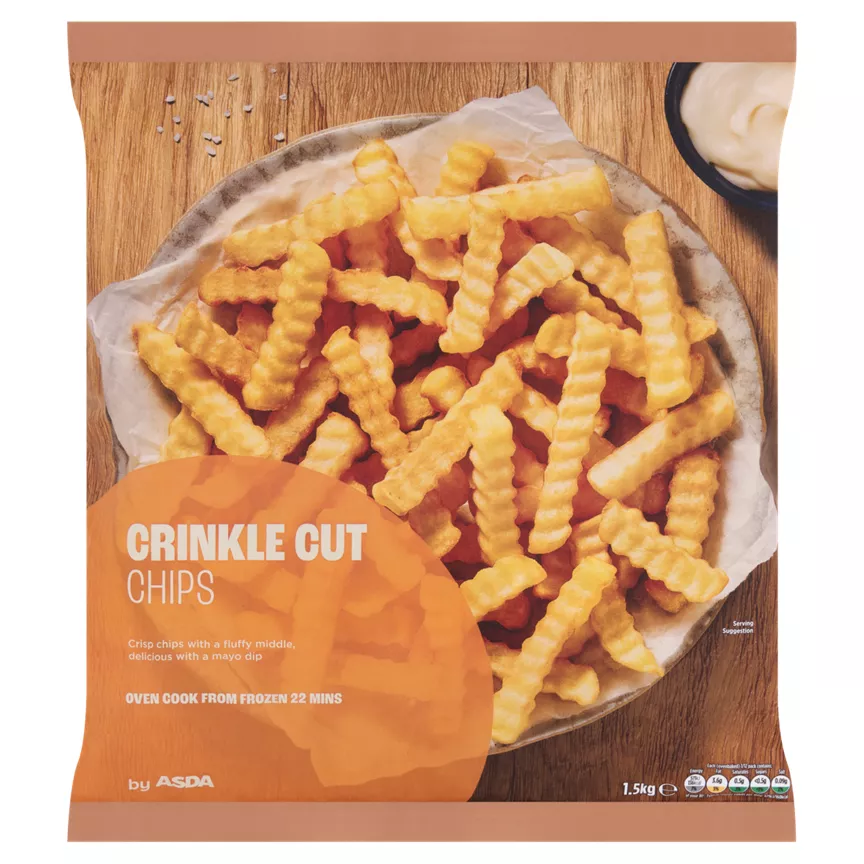 ASDA Crinkle Cut Chips 1.5kg