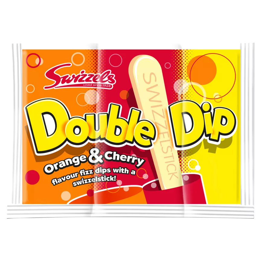 Swizzels Orange & Cherry Double Dip 19g