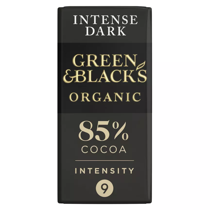 Green & Black's Organic 85% Dark Chocolate Bar 90g