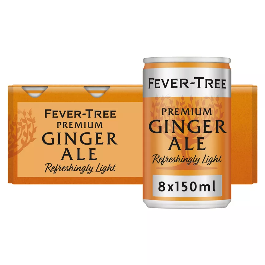 Fever-Tree Premium Ginger Ale 8 x 150ml - Image 1