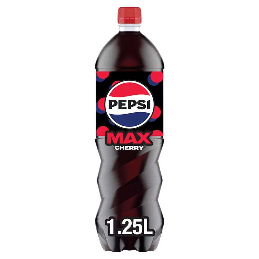 Pepsi Max Cherry No Sugar Cola Bottle 1.25L - Image 1
