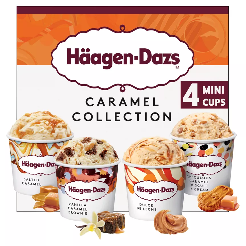 Häagen-Dazs Caramel Collection Mini Cup Ice Cream 4 x 95ml