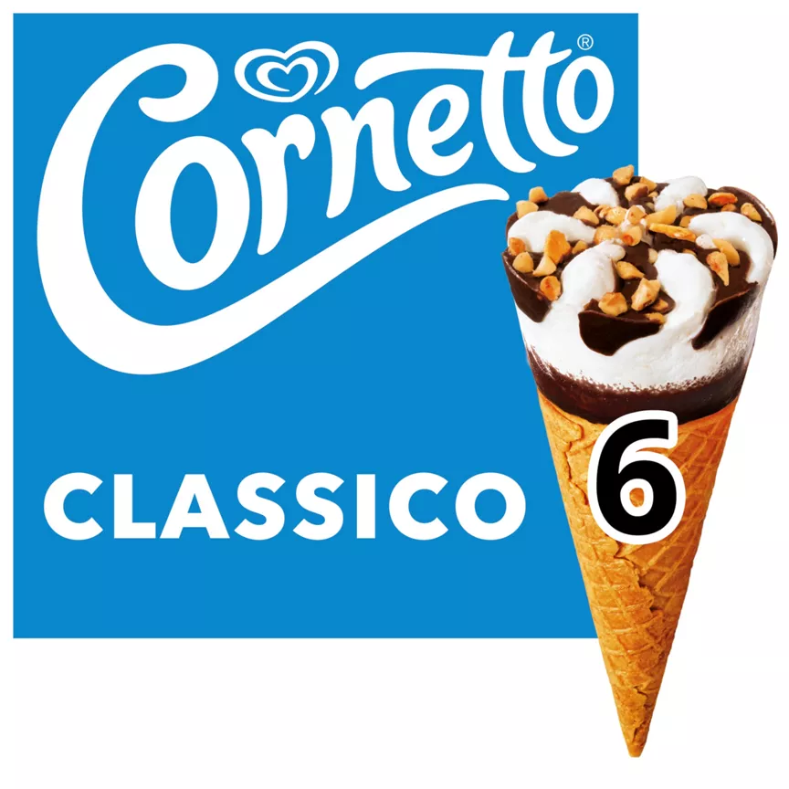 Cornetto Ice cream cone Classico 6x 90 ml