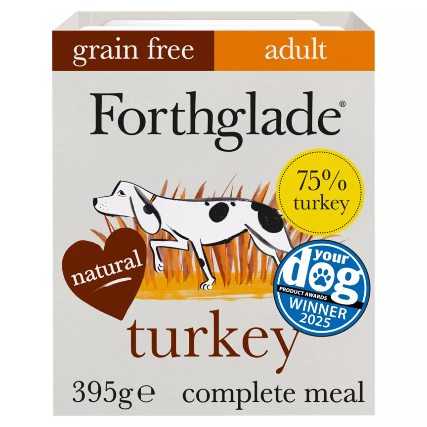 Forthglade Limited Edition Veterans With Dogs Adult Turkey Complete Grain Free Wet Dog Food 395g
