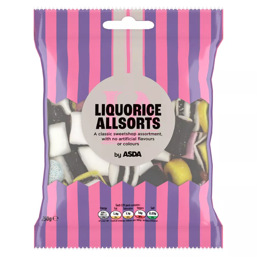 ASDA Liquorice Allsorts 250g