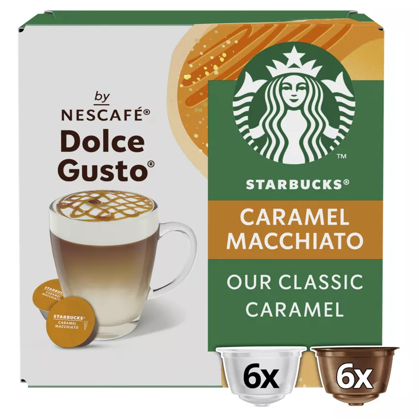 Starbucks by Nescafe Dolce Gusto 12 Caramel Macchiato Coffee Pods 127.8g