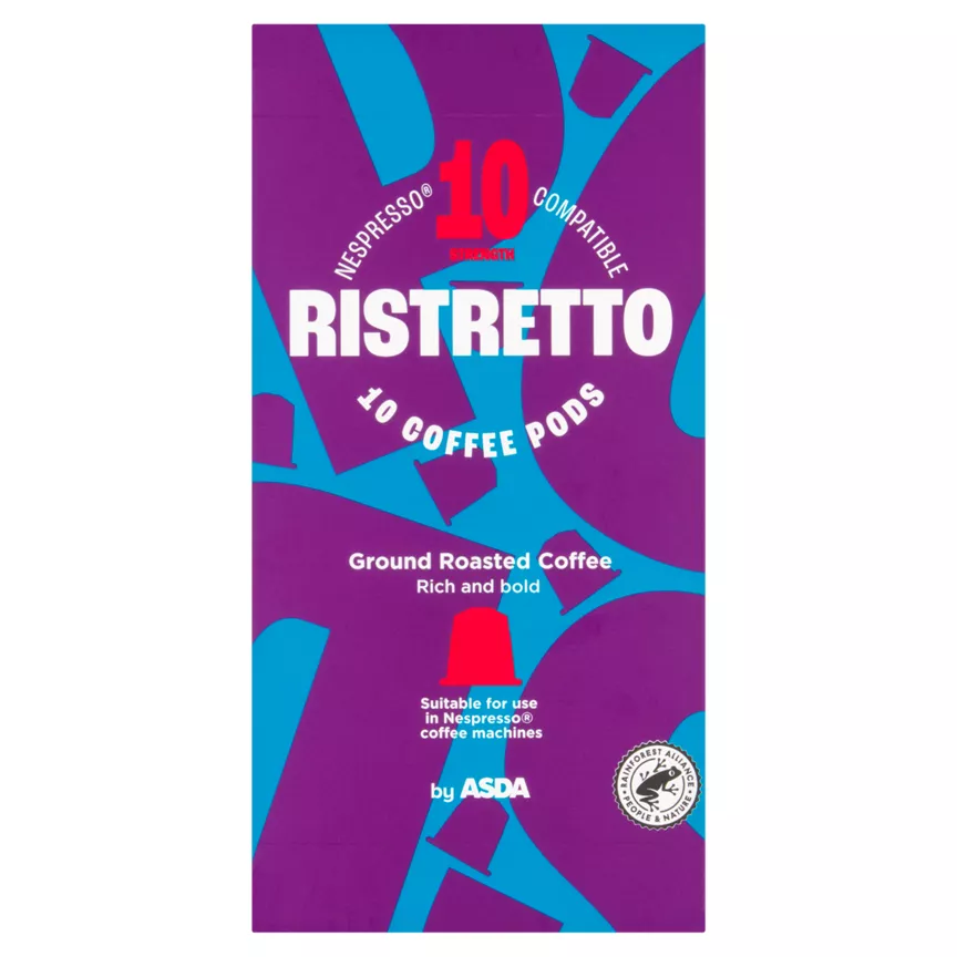 ASDA Ristretto Coffee Pods 10 x 5.2g (52g)
