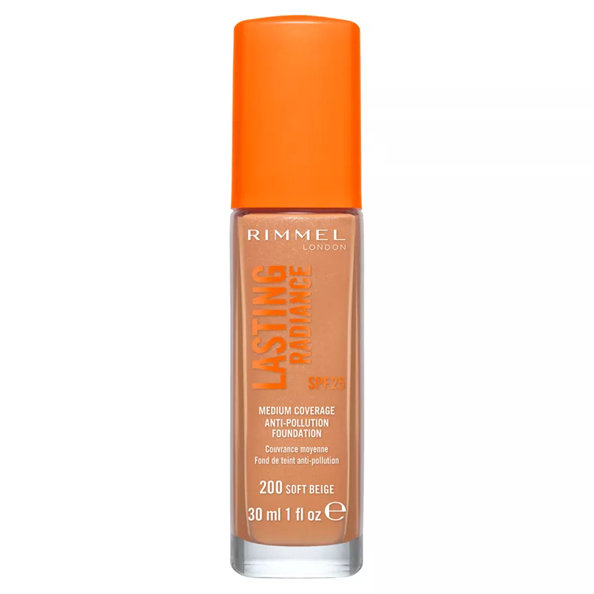 Rimmel London Lasting Radiance Foundation 200 Soft Beige 30ml