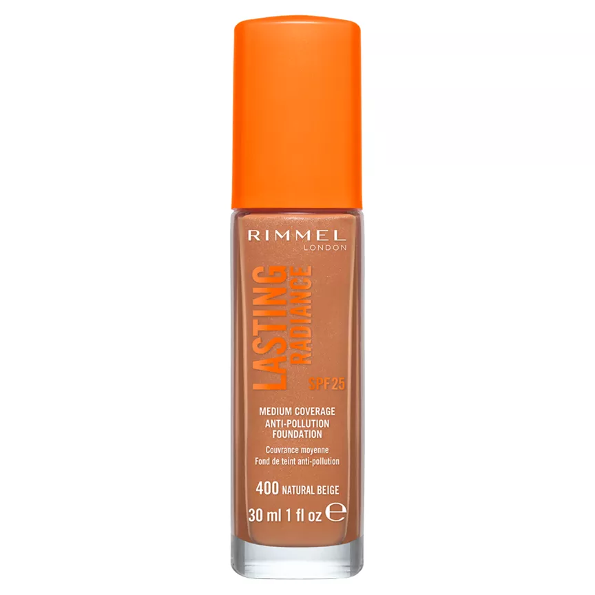 Rimmel London Lasting Radiance Foundation 400 Natural Beige 30ml