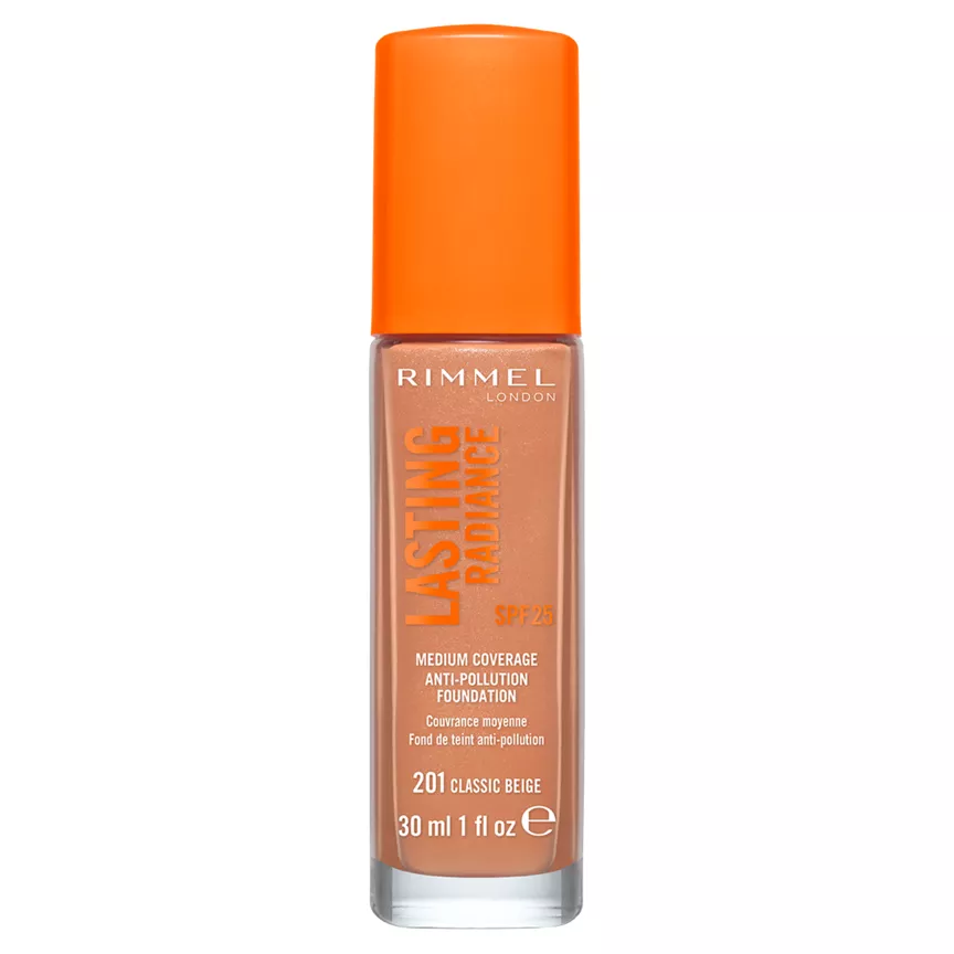 Rimmel London Lasting Radiance Foundation 201 Classic Beige 30ml