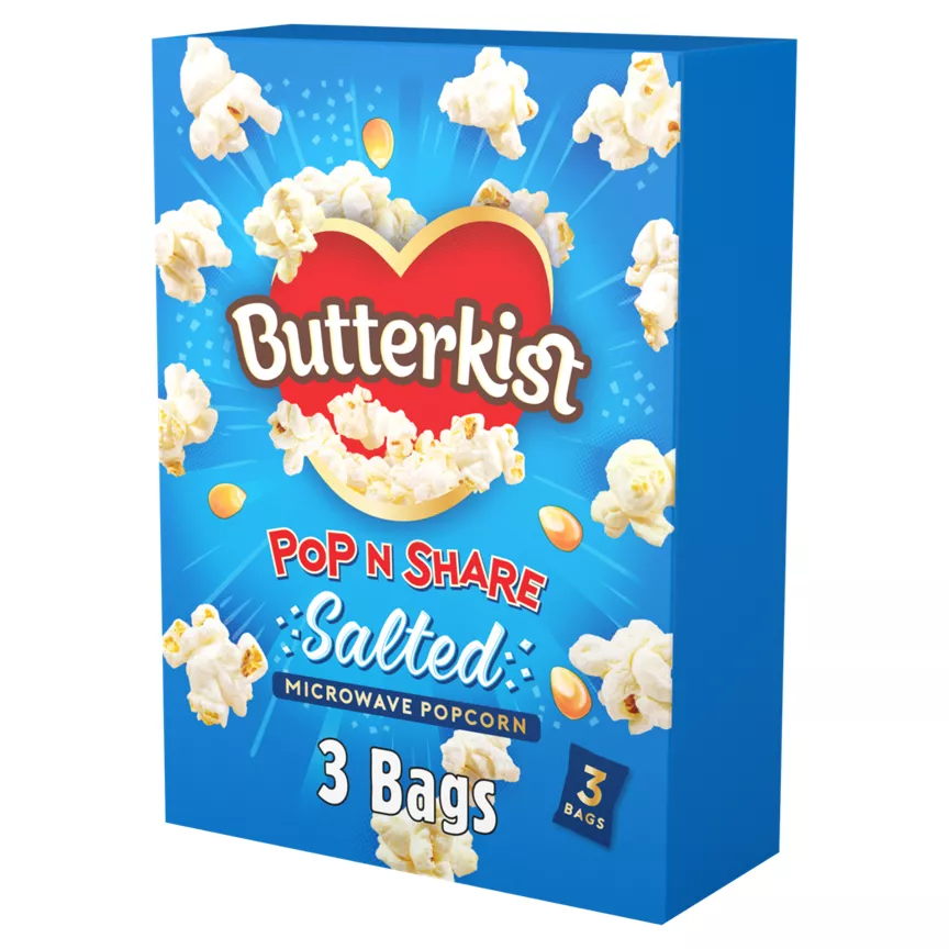 Butterkist Salted Microwave Popcorn 3 x 60g
