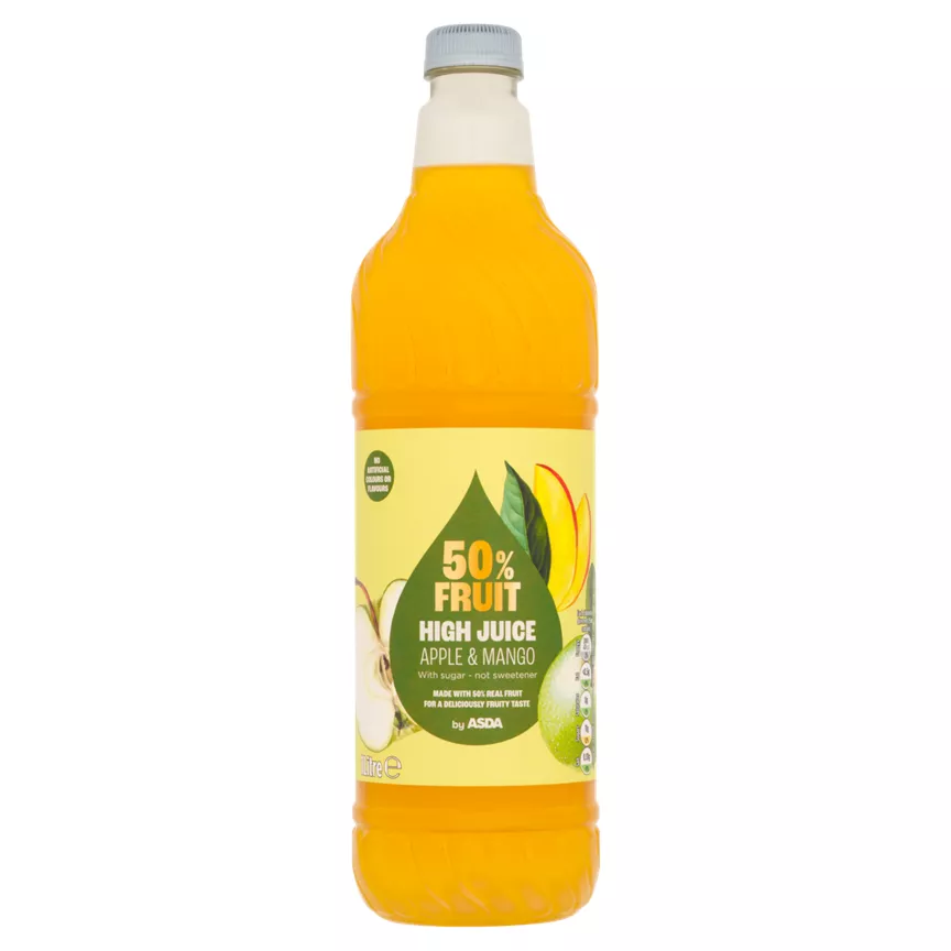 ASDA 50% Fruit High Juice Apple & Mango 1 Litre
