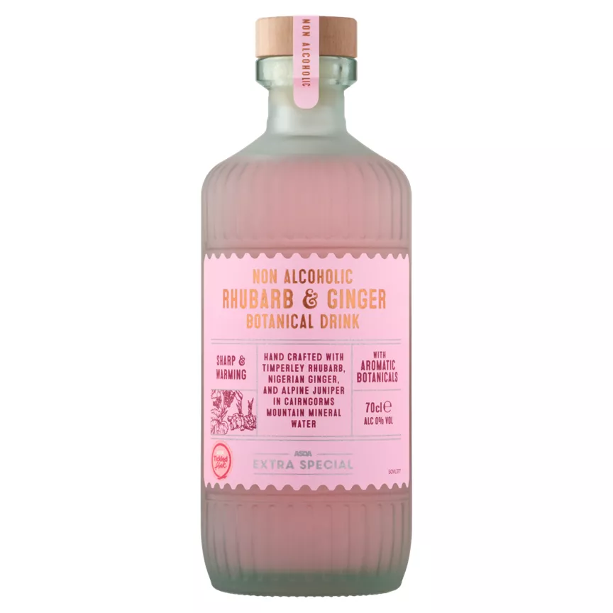 ASDA Extra Special Non Alcoholic Rhubarb & Ginger Botanical Drink 70cl