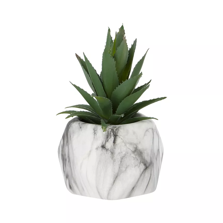 George Home Pineapple Marble Geo Pot