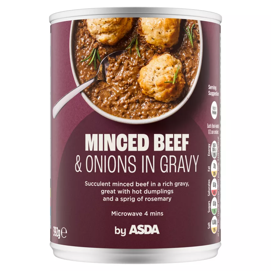 ASDA Minced Beef & Onions in Gravy 392g