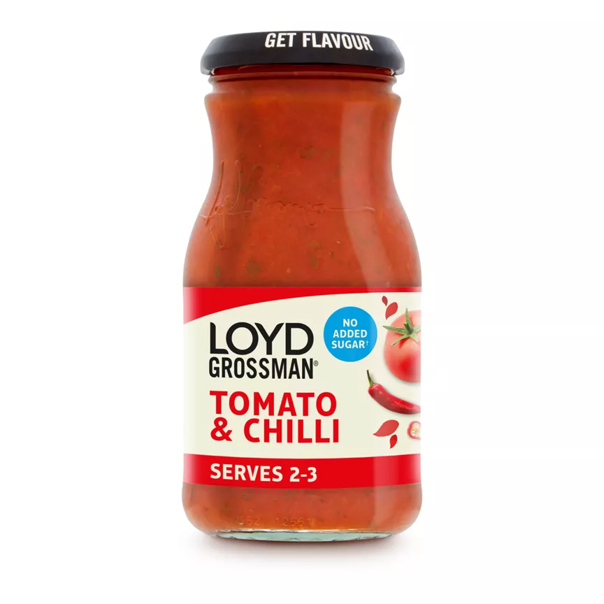 Loyd Grossman No Added Sugar Tomato & Chilli Pasta Sauce