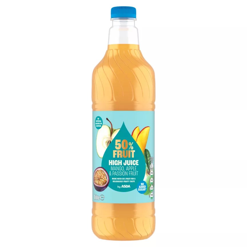 ASDA 50% Fruit High Juice Mango, Apple & Passion Fruit 1Litre