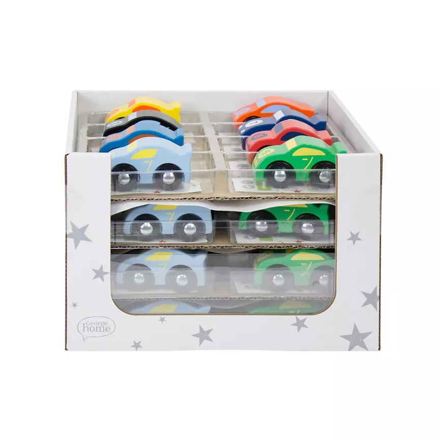 George Home Small Wooden Toy Car (Style May Vary)