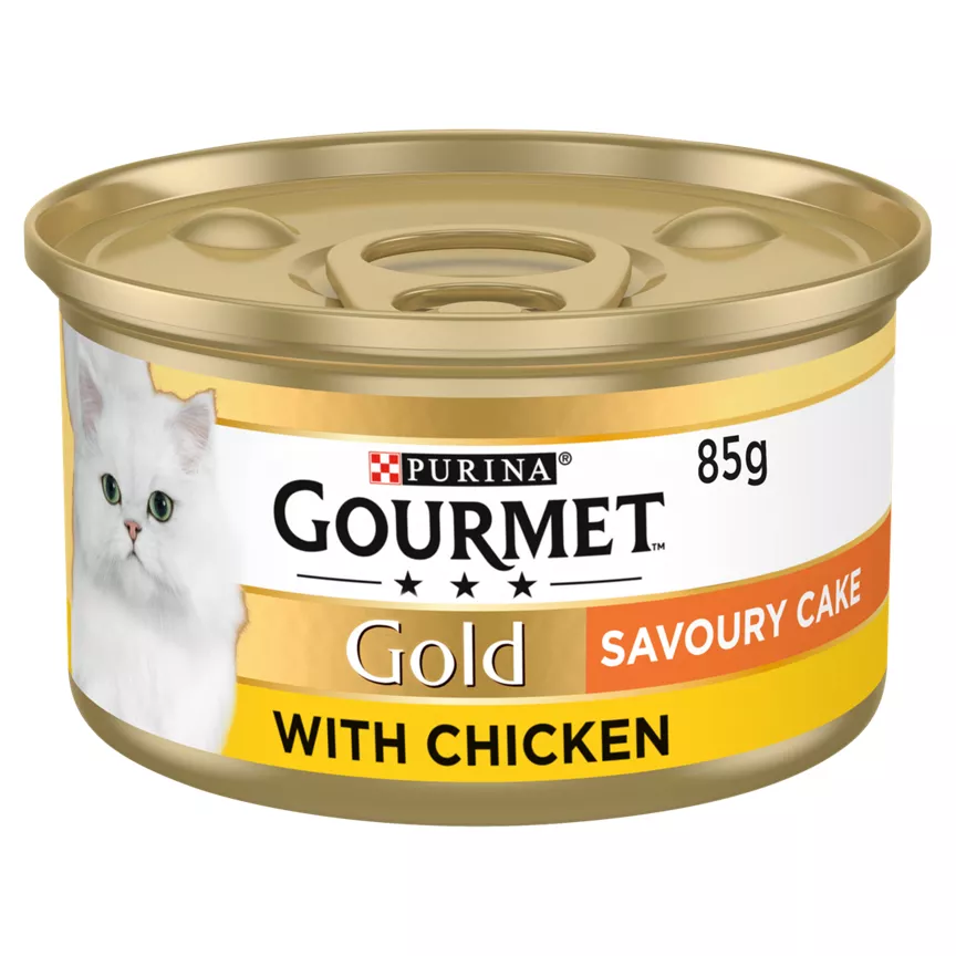 Gourmet Gold Cat Food Savoury Cake with Chicken 85g