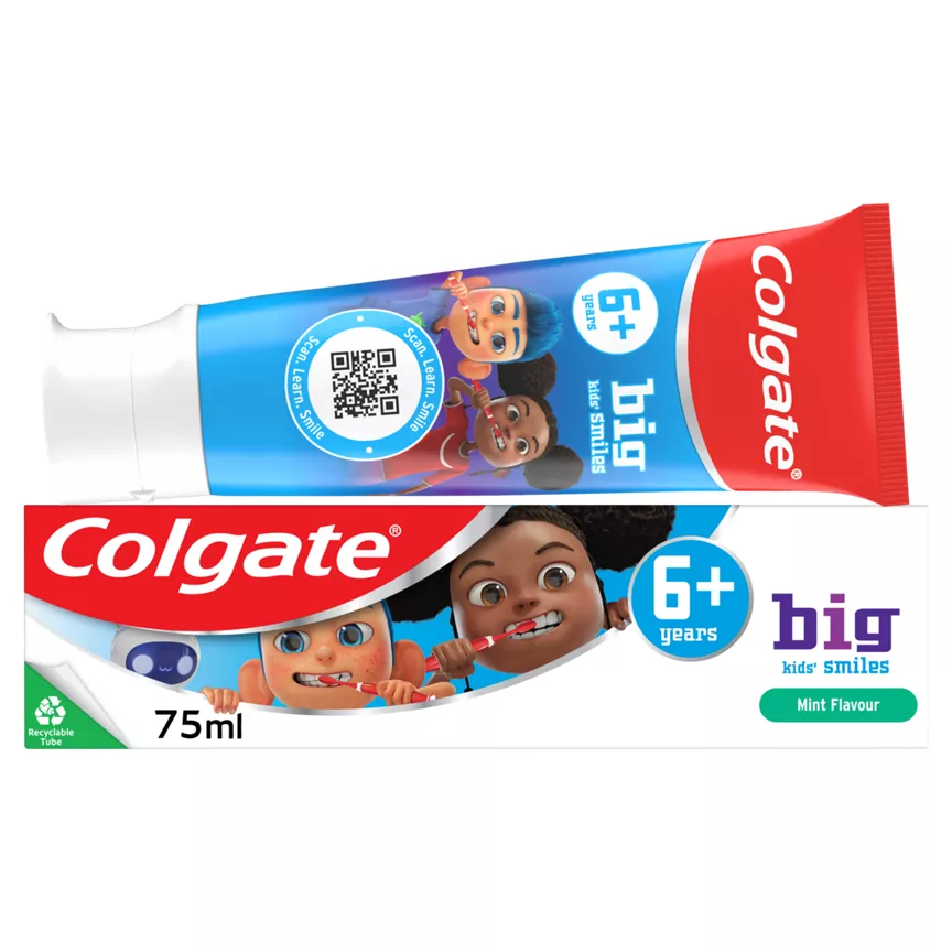 Colgate Big Kids' Smiles 6+ years Mild Mint Toothpaste 75ml