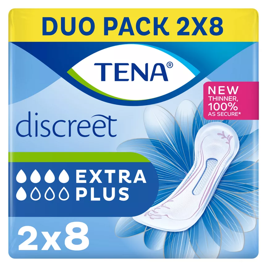 Tena Discreet Extra Plus Incontinence Pads - Image 1