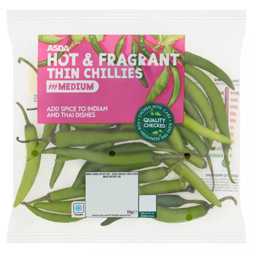ASDA Hot & Fragrant Thin Chillies