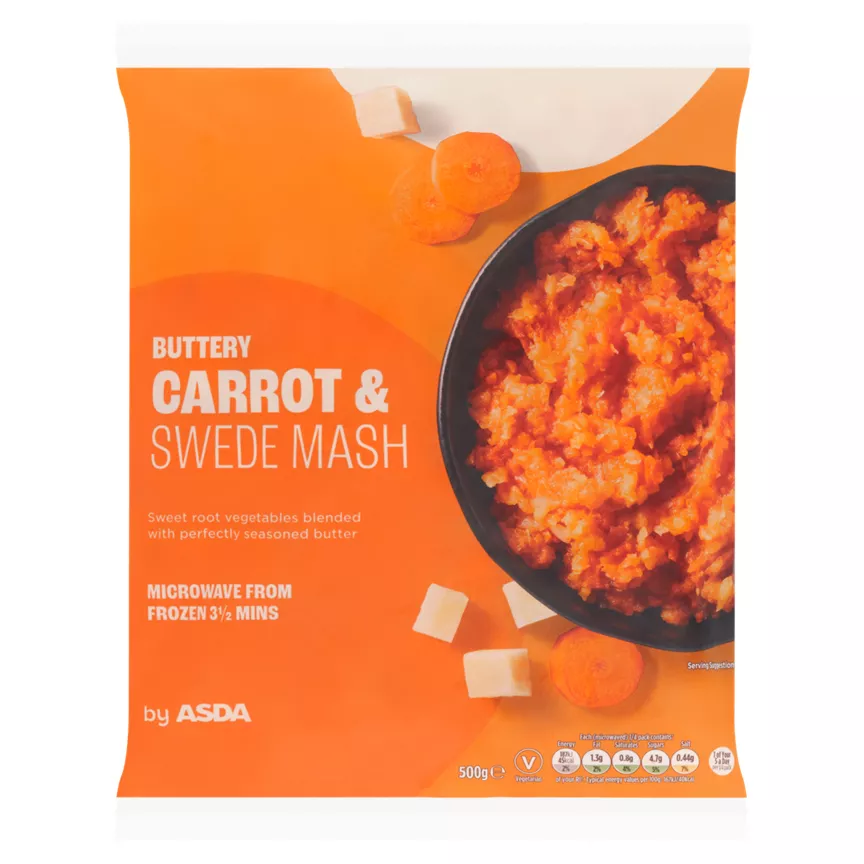 ASDA Buttery Carrot & Swede Mash